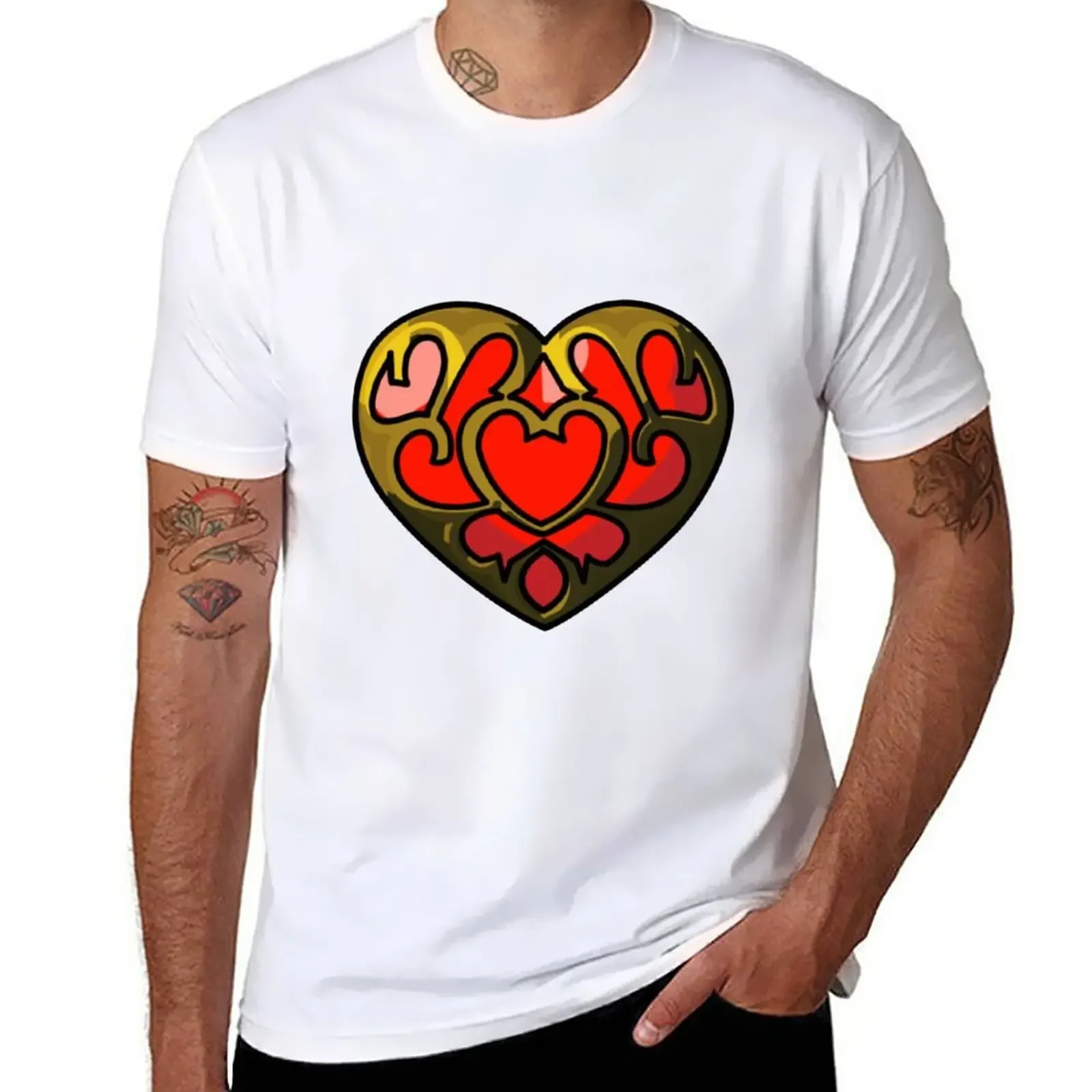 New Heart Container T-Shirt funny t shirt graphics t shirt Short sleeve tee men