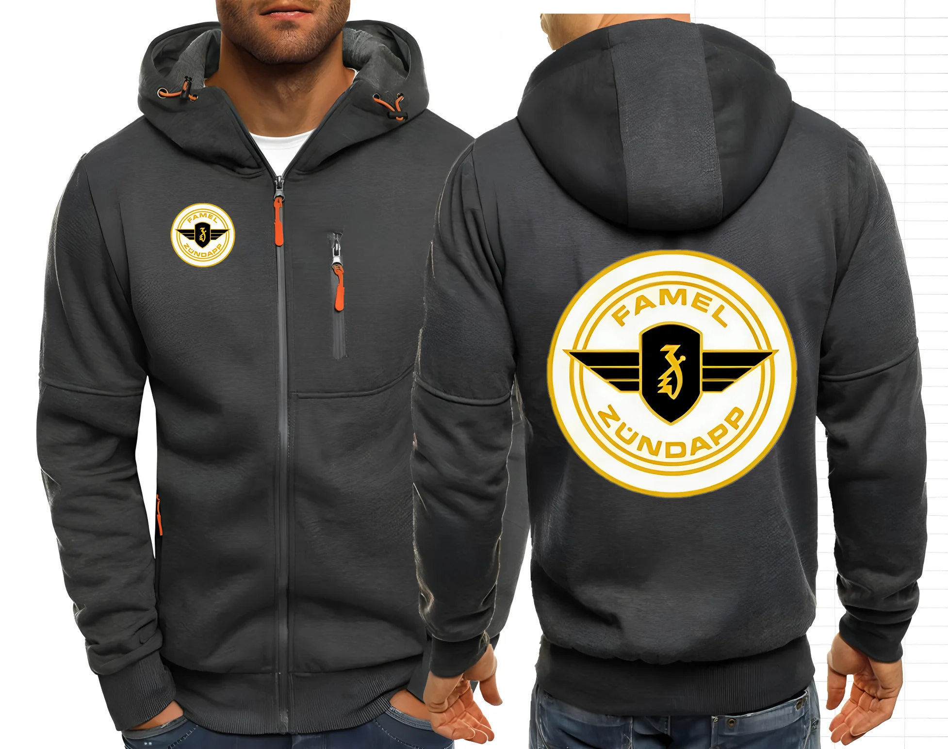 Limitado zündapp zundapp motocicleta 2025 novo sólido moto hoodies zip f1 hoodies jaqueta camisolas jaquetas casaco topos