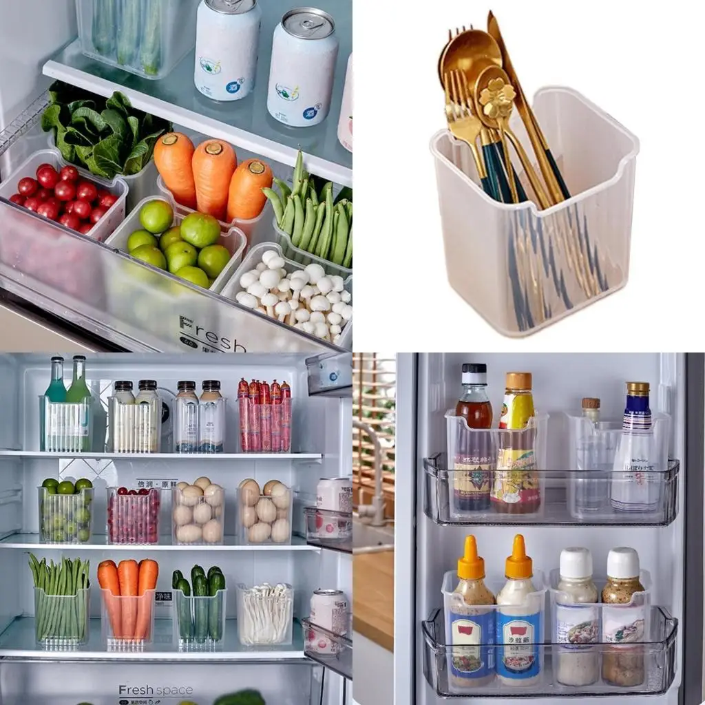 

E8BD Efficient Refrigerator Storage Solution Efficient Storage Solution Fridge Organization Container Space Saving
