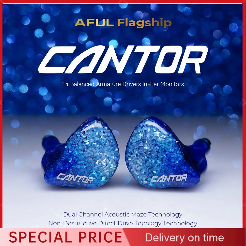 AFUL Flagship Cantor 14 BA In-Ear Monitors IEMs 14 Balance Armature Drivers Earphone Enhanced Five-Way Frequency Crossover