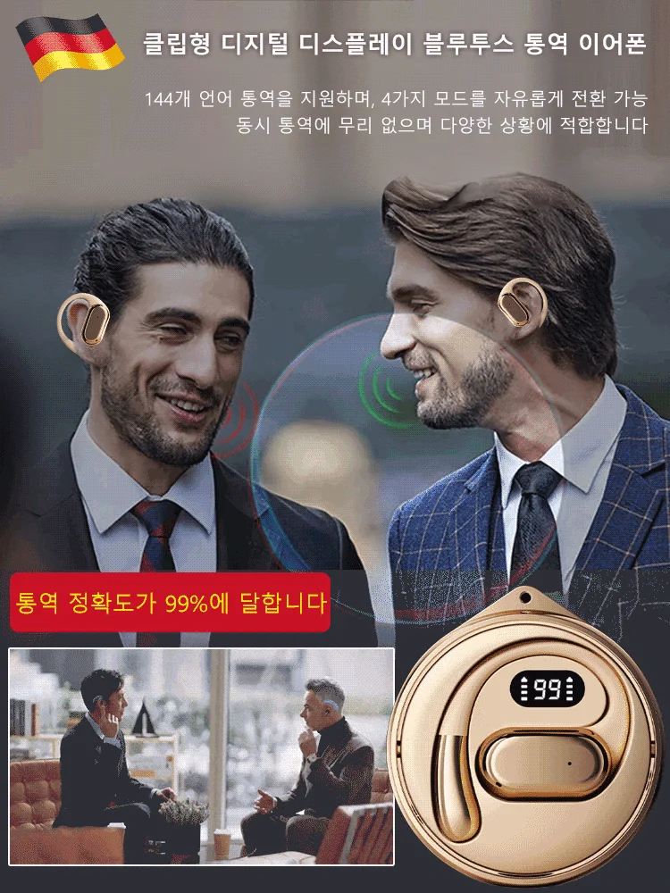 Translation Earbuds AI Language Translator Earbuds Real Time Translation in 144 Languages for Travel Business Bluetooth 5.3