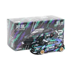 XCARTOYS POPRACE1:64 diecast alloy car model PANDEM GR YARIS Boys' toy collection decorative display pieces for children's gifts