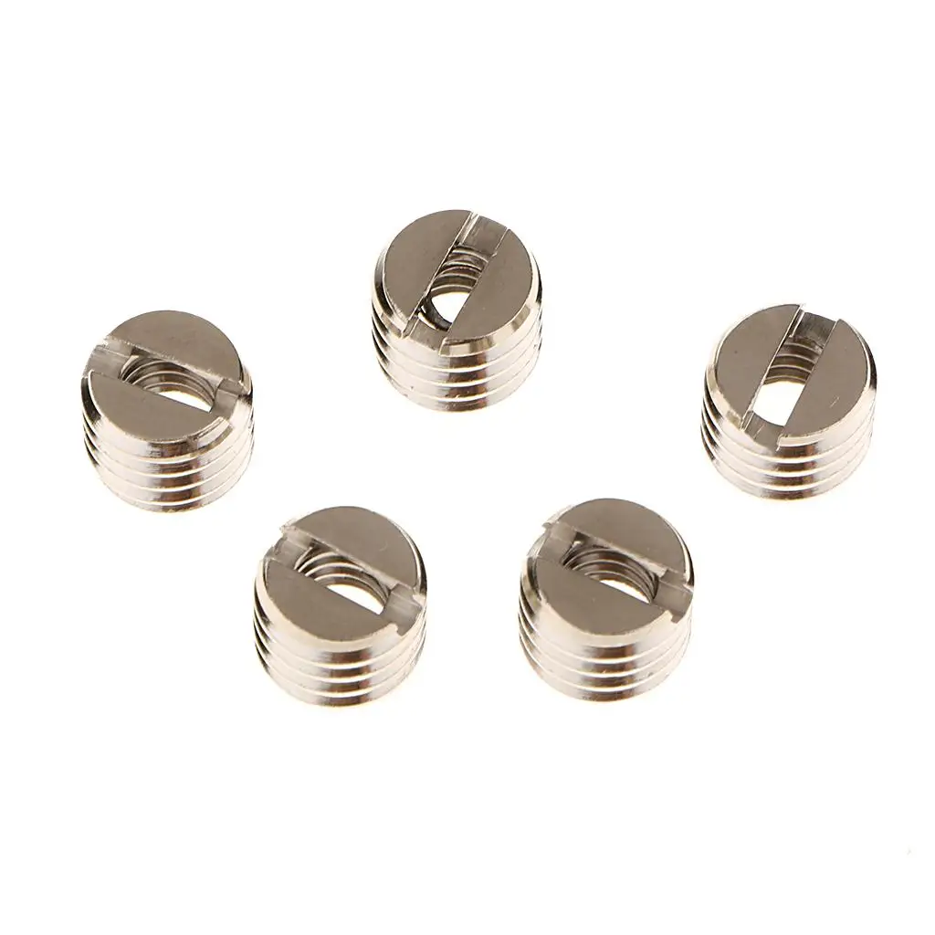 كاميرا 1/4 بوصة - 3/8 بوصة - 16 محول برغي تحويل جلبة المخفض لحامل ثلاثي القوائم، مونوبود، وحامل وإضاءة الفيديو DSLR SLR (5 عبوات) #6