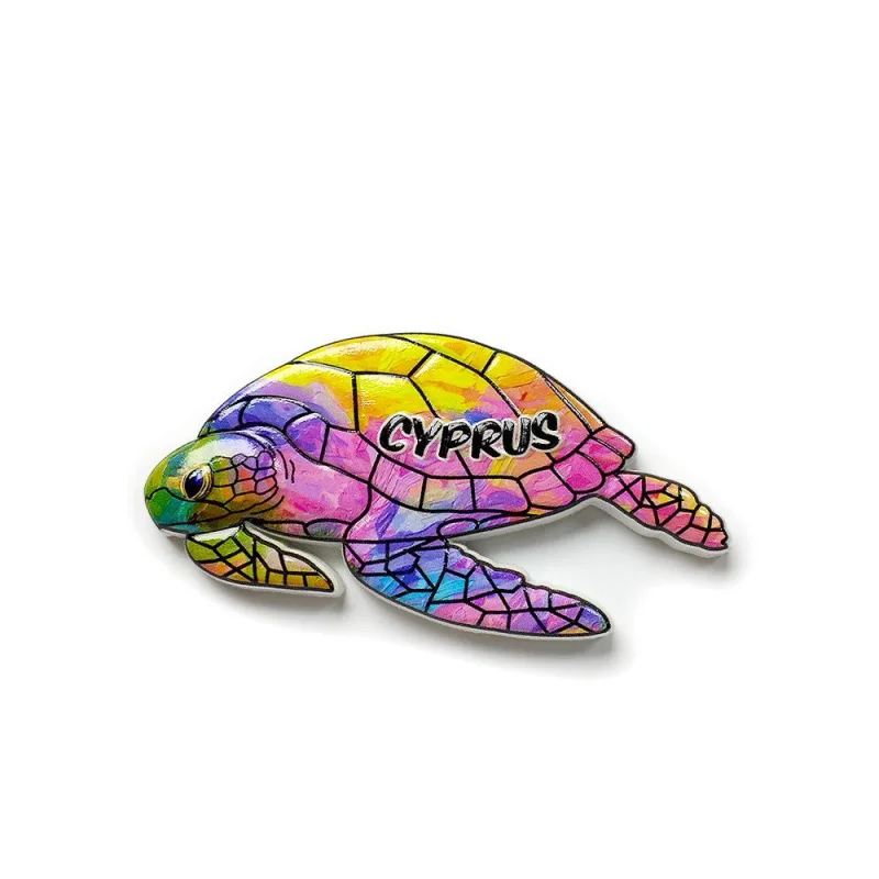 

Cyprus Turtle Shaped Magnetic Fridge Magnet Creative Home Decor Travel Souvenir