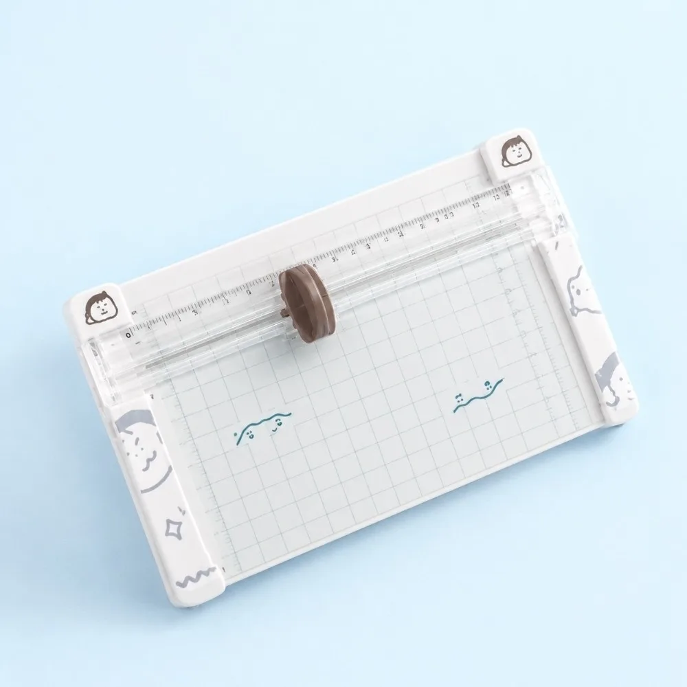Manual ABS Paper Cutter Practical Measurement Ruler Paper Trimmer Cutting Mat Scale Design Craft Paper Trimmer Book Cover