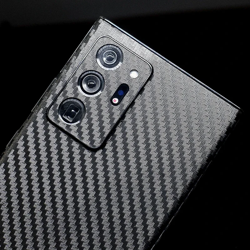 3D Carbon Fiber Skins Film Wrap Skin Phone Back Sticker For SAMSUNG Galaxy S24 Ultra S23 Plus S22 S21 FE Note 20 Ultra S10 Plus