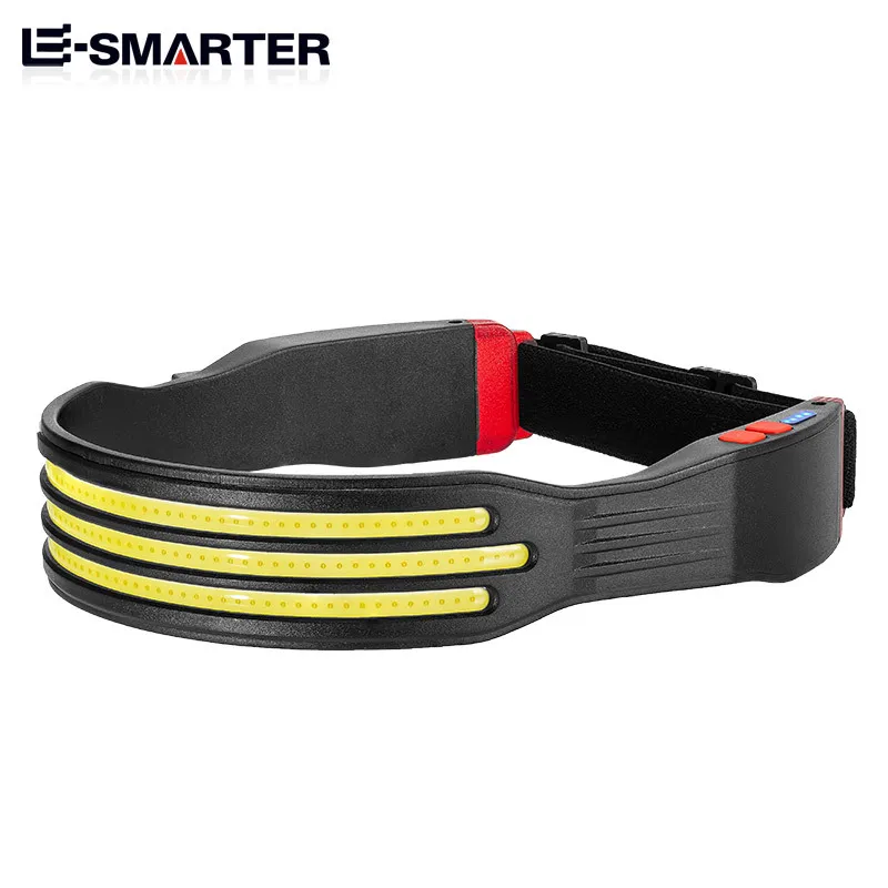 ESMATER كشافات USB قابلة للشحن رئيس مصباح يدوي COB مصدر الضوء الشعلة 5 طرق الإضاءة في الهواء الطلق المصباح W695 سلسلة