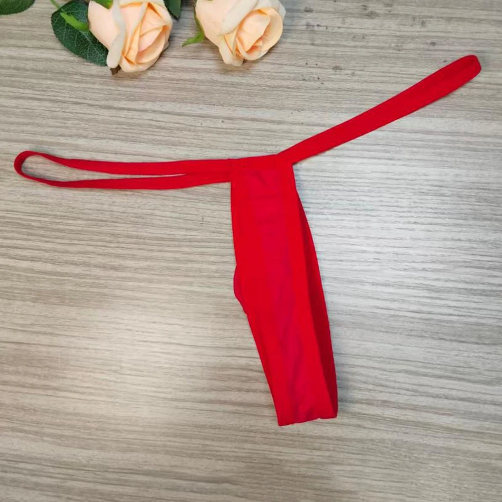 Men One Rope Belt Gay Pouch Pants G-strings Underwear Very Hot Lingerie Low Rise T-back Erotic  For Mini Thongs Men's Clothing