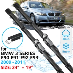 Car Front Wiper Blades For BMW 3 Series E90 E91 E92 E93  2009 2010 2011 Windscreen Windshield Accessories Window 320i 325i 330i