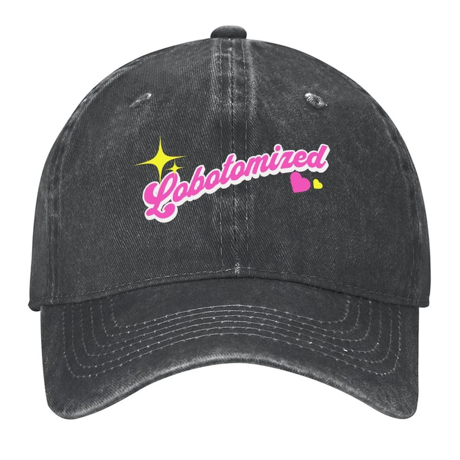 

Lobotomized GirlyPop Baseball Cap Anime Hat Funny hats Rave Unique hats Caps Women Men's