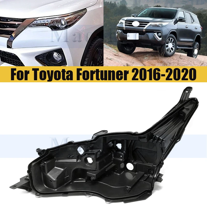 

Front Headlight Base Cover For Toyota Fortuner 2016-2020 Head Light Back Lid Headlamp Back Housing Bottom Protection Shell