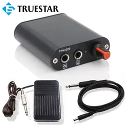 Mini dövme güç kaynağı kiti ile dövme makinesi ayak Pedal anahtarı dövme kaynağı denetleyicisi için fiş ile makine kalem vücut sanatı