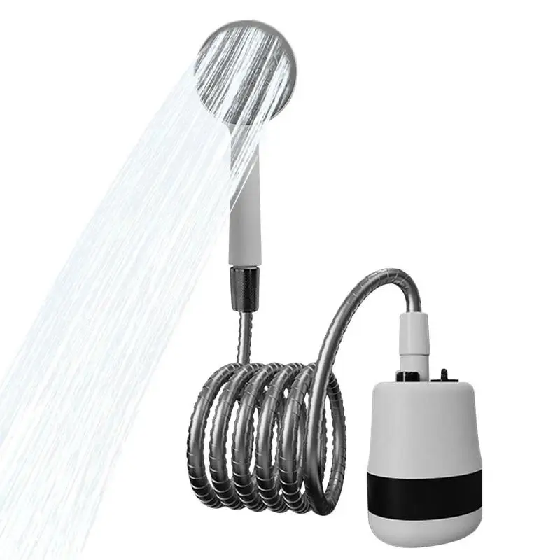 Camping Shower Compact Handheld Rechargeable Showerhead Electric USB Shower Head For Car-Washing Pet Cleaning Garden Watering