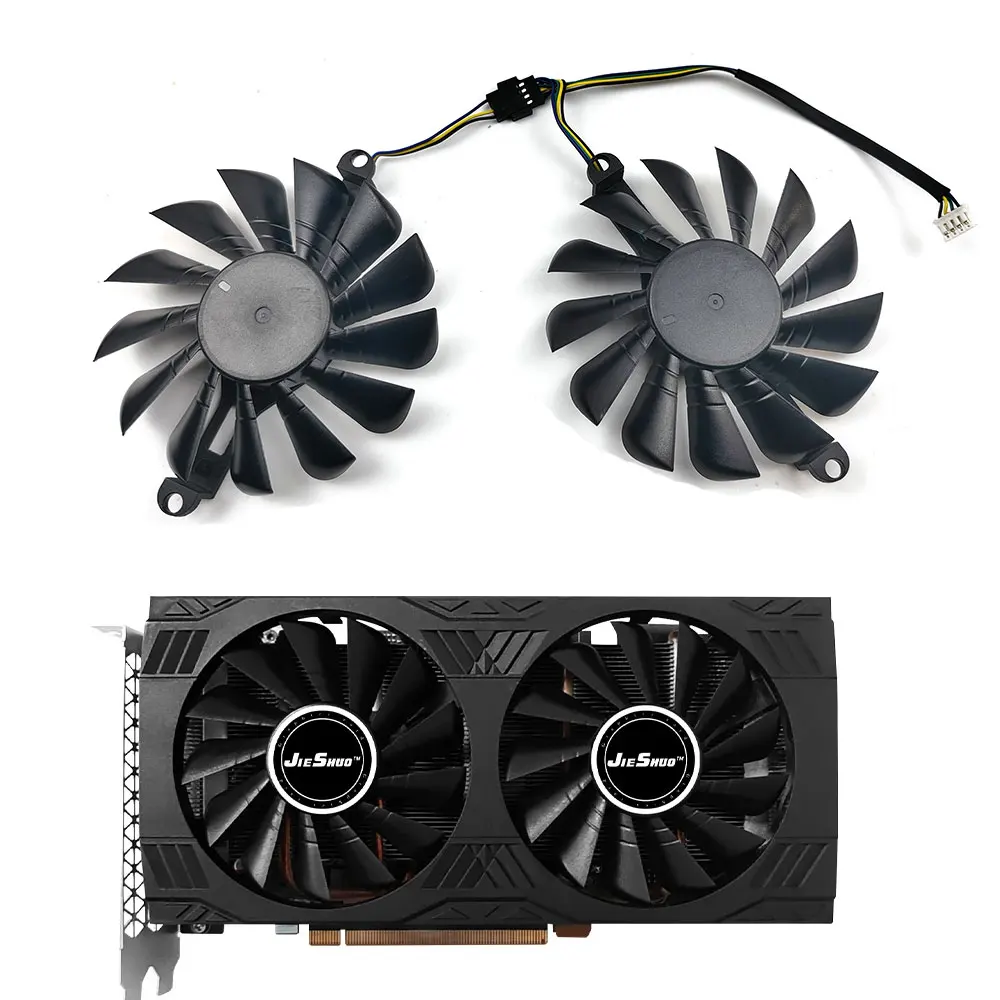 New graphics card fan suitable for JIESHUO NVIDIA RTX 3070M mining dedicated graphics card fan replacement