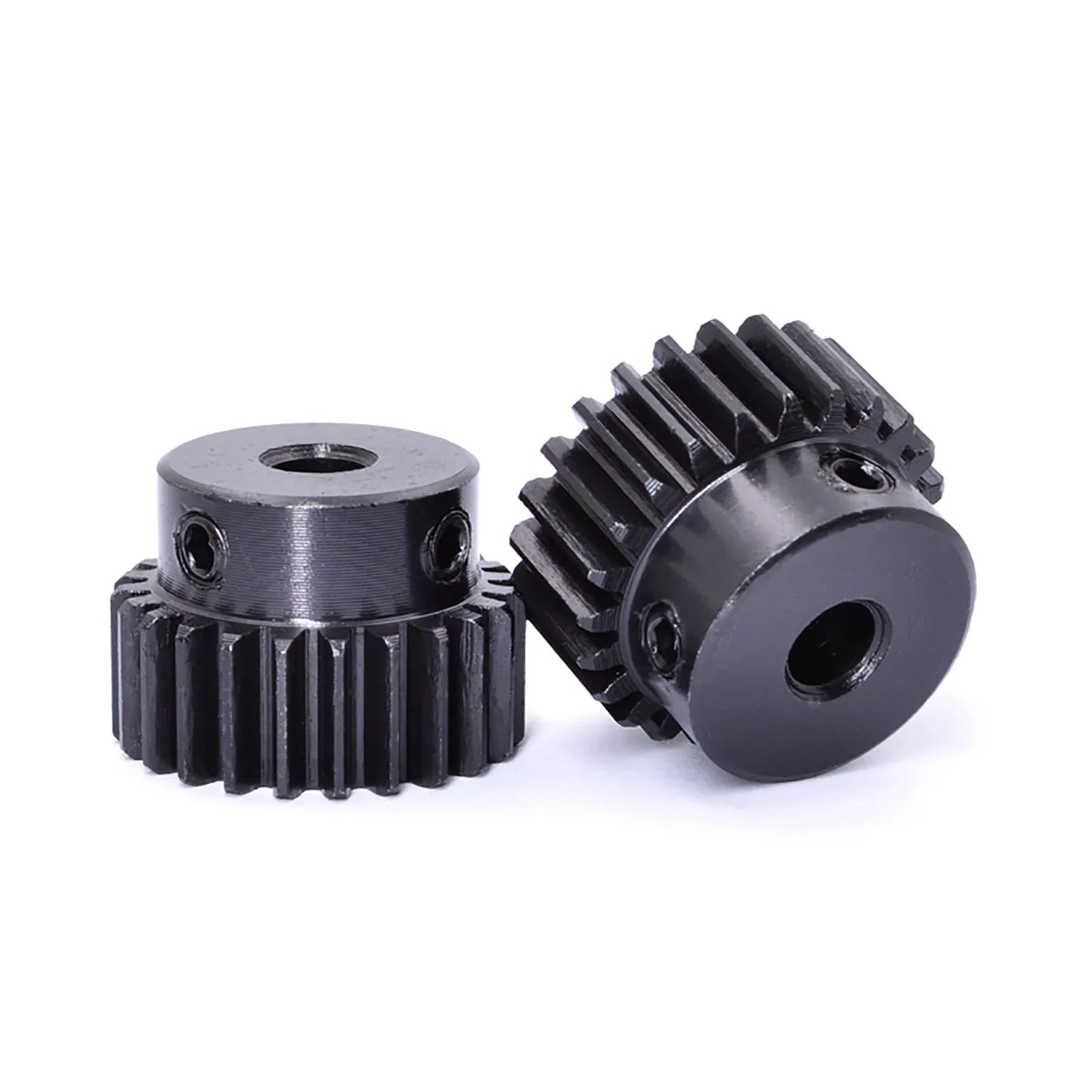 1 peça 1.5 módulo engrenagem de motor de engrenagem reta 1.5m 30t/35t/40t/50t 45 #   Furo de engrenagem de transmissão mecânica temperada em aço 6/8/10-25mm