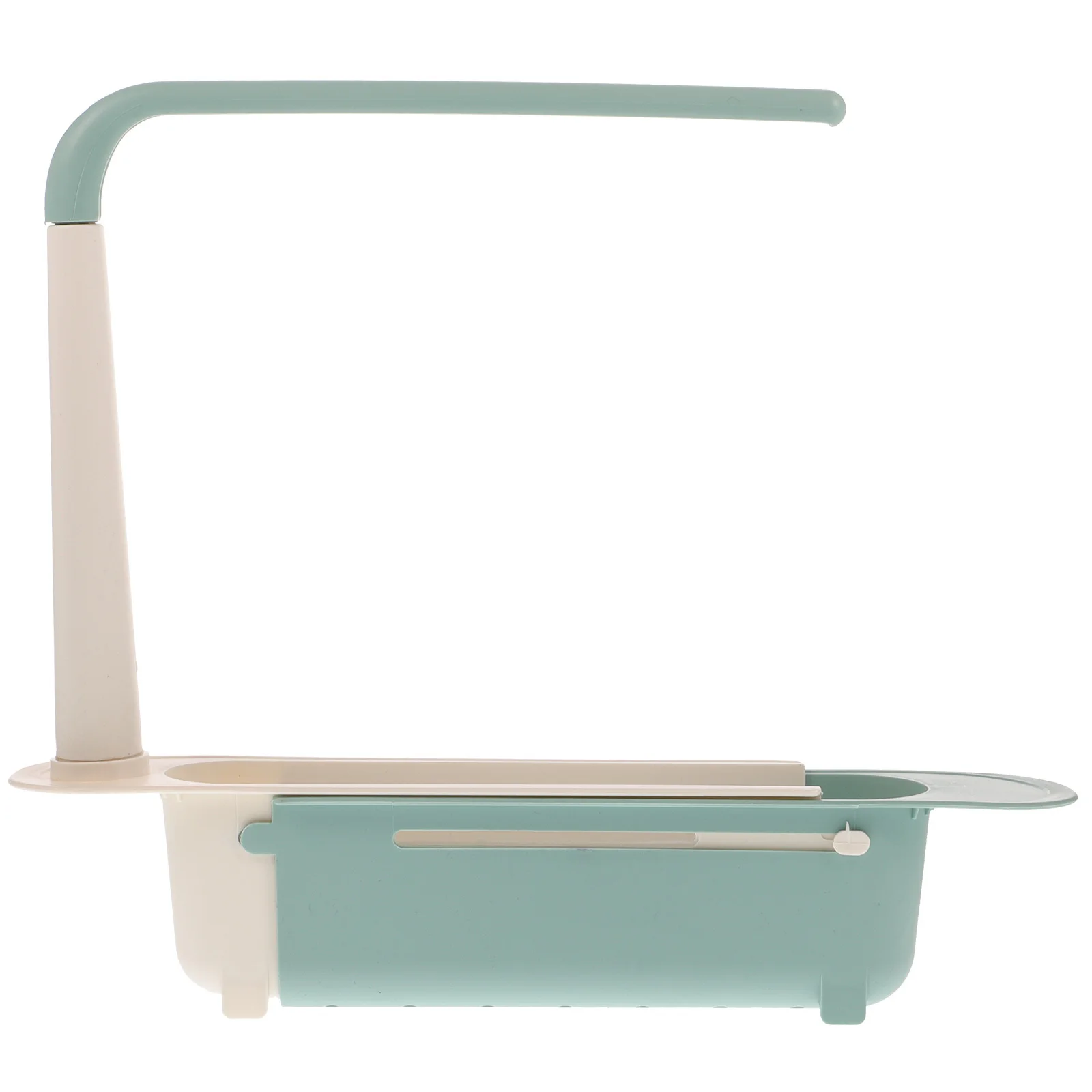 

1pc Sink Storage Shelves Plastic Adjustable Draining Rack For Towel Soap Kitchen Bathroom Accessories Green