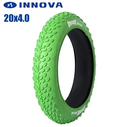 INNOVA 20x4.0 Fat Tire Bike Tire Green MTB Bicycle Tyre Beach Bicycle Tire 20*4.0 City Fat Tyres Snow Mountain Bike Accessory