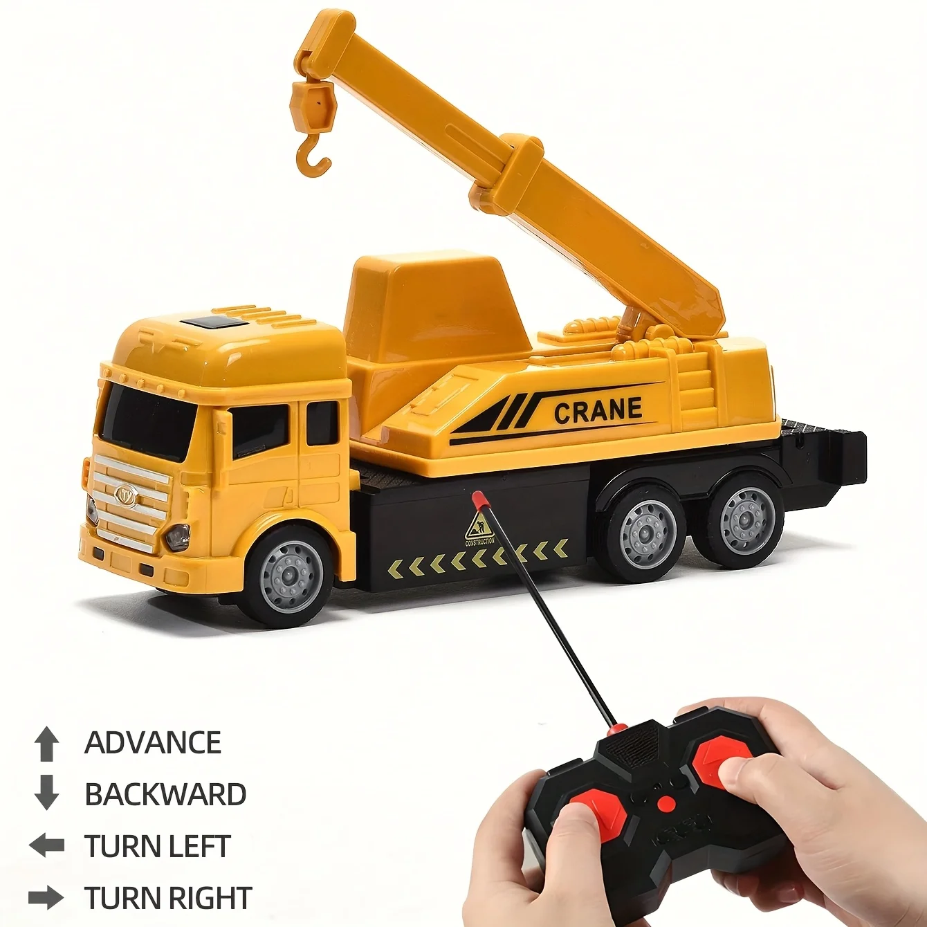 Juguete de vehículos de construcción con control remoto, camiones de juguete de construcción RC con excavadora, grúa, mezclador de cemento, camión volquete, C eléctrico