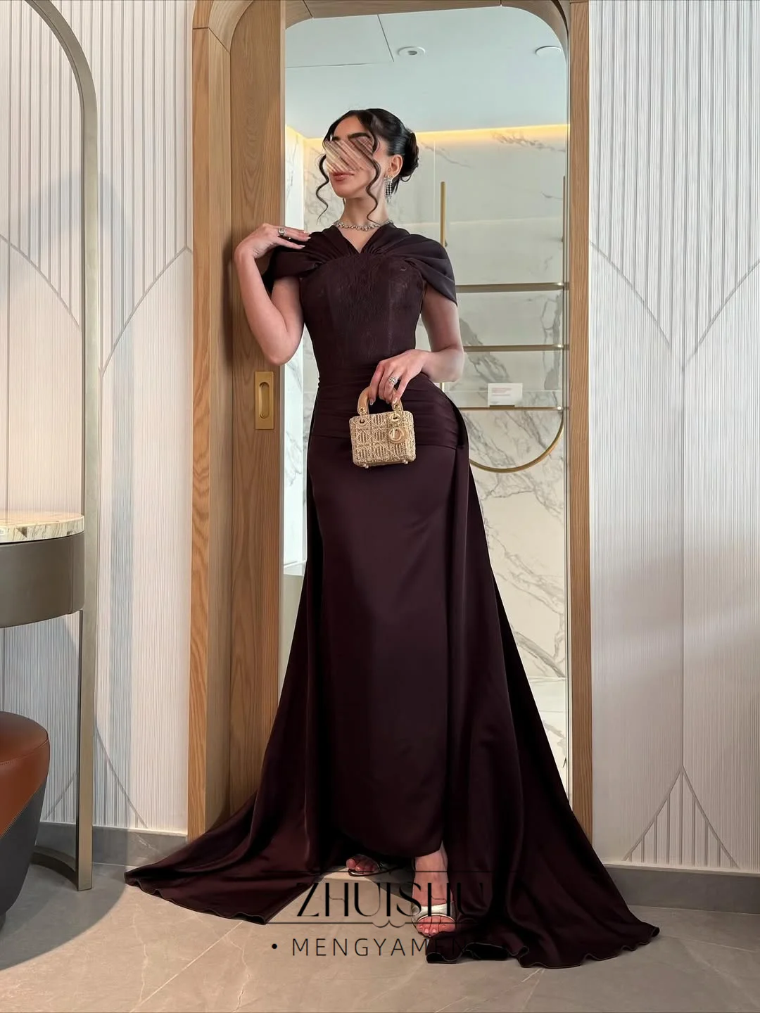 ZHUISHU бордовые женские вечерние платья с открытыми плечами, Саудовская Дубай, вечернее платье, кружевное вечернее платье по индивидуальному заказу 2026