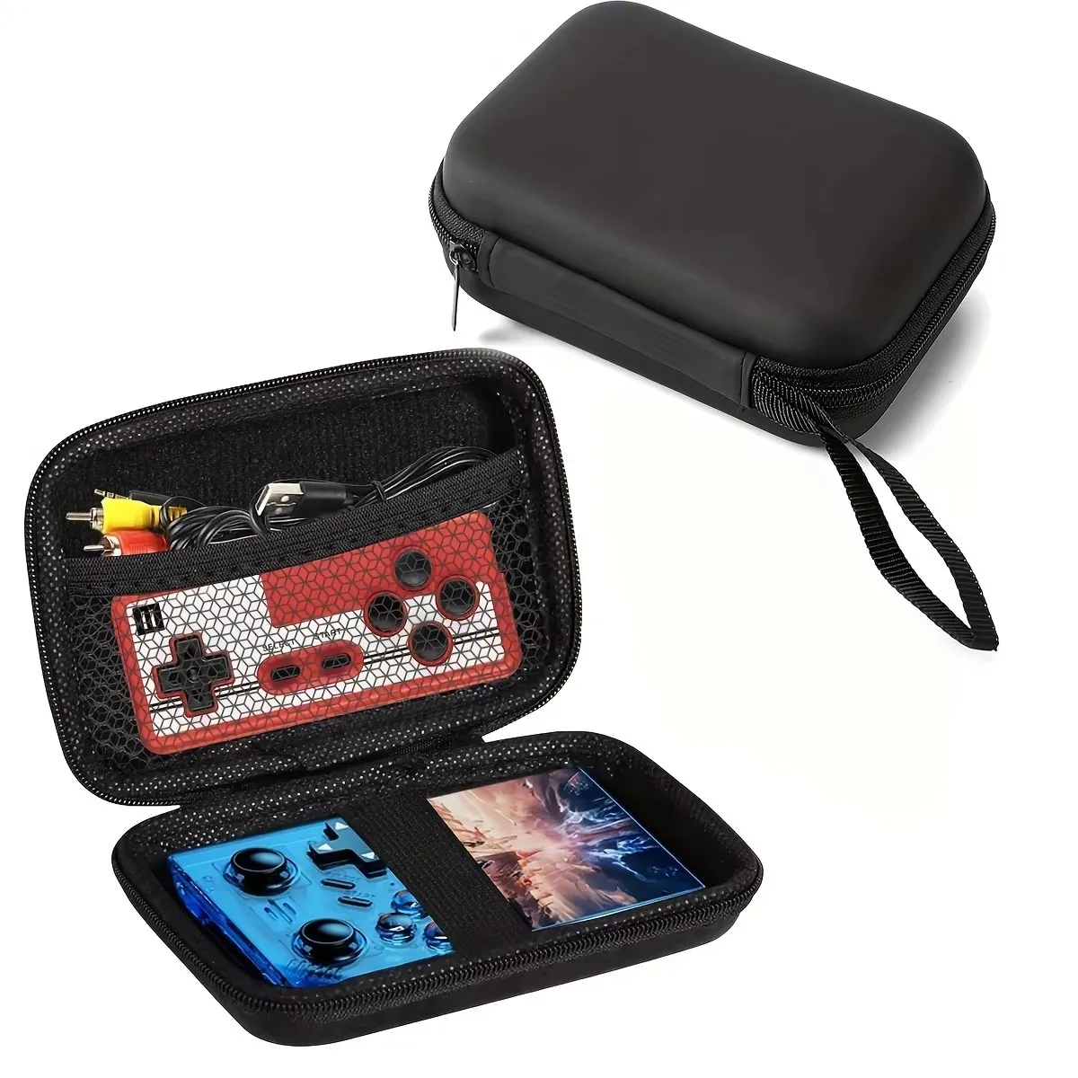 For R36S Handheld Game Console Carrying Case Storage Bag Travel Retro Mini Game Player Portable Protective Box