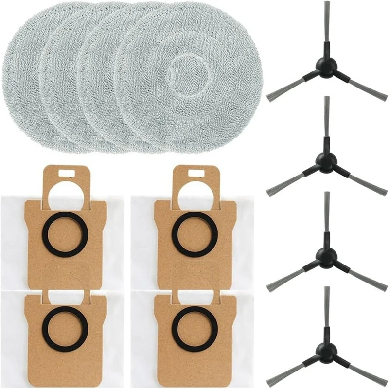 Replacement Accessory Kit For JONR For P20 PRO Robot Vacuum Cleaner - Wipes, Dust Bags, Side Brushes