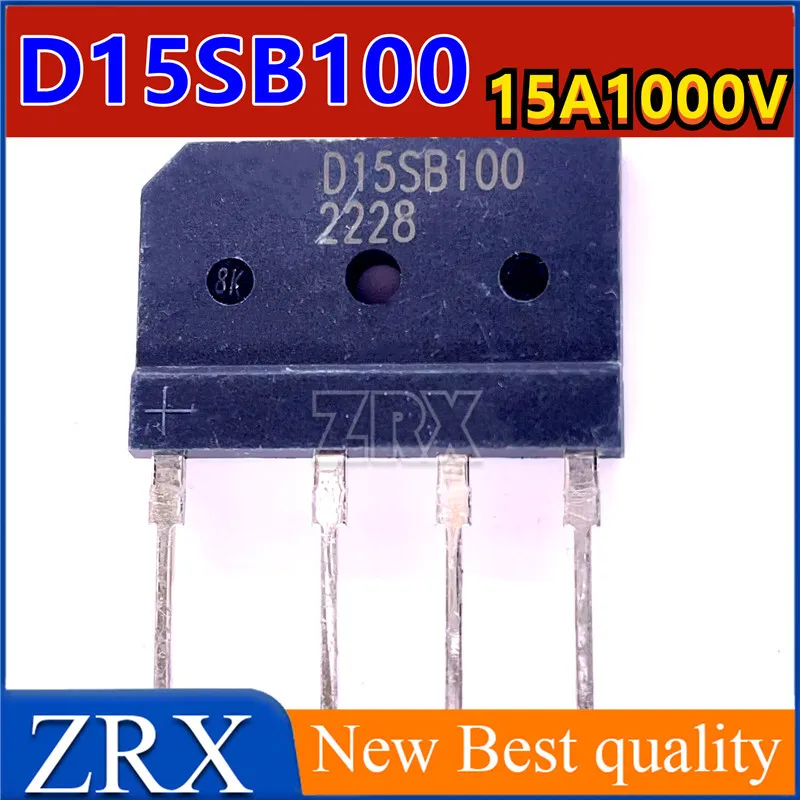 5Pcs/Lot Brand new D15SB100 flat bridge 15A 100V electromagnetic furnace bridge stack rectifier bridge 4 legs