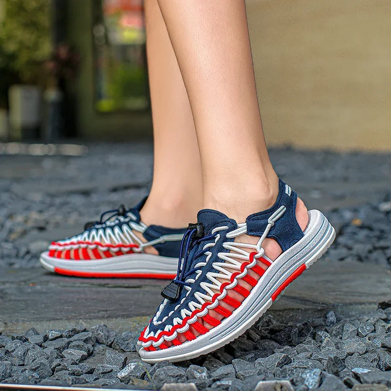 

Kid's Summer Sports and Leisure Sandals Outdoor Beach Shoes Trendy Breathable Fashion Comfortable All-match New Woven Sandals