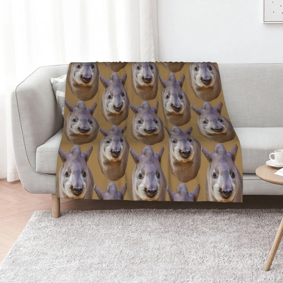 

Brazilian Tapir Throw Blanket Stylish Couch Blanket for Home Living Room