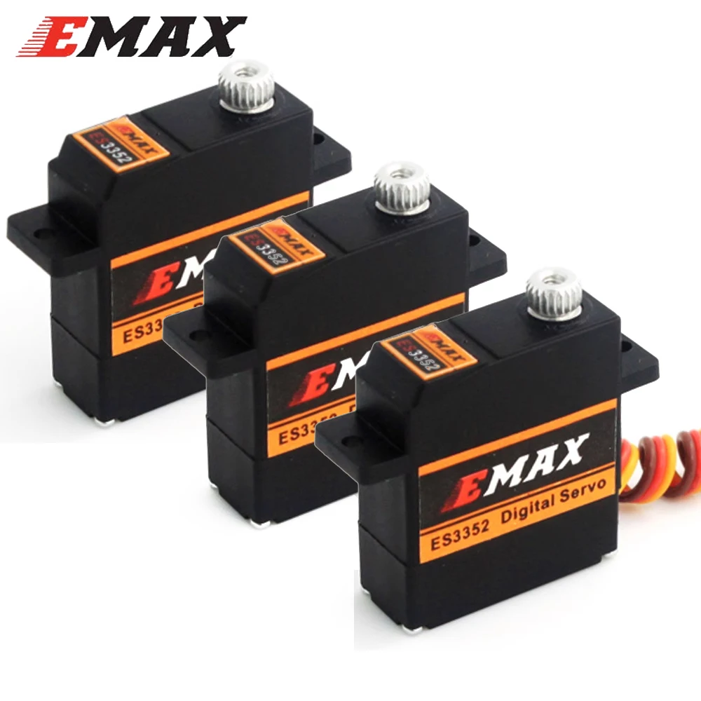 EMAX ES3352 3352 4.8-6.0V 2.8kg Metal Gear 9mm Ultra Thin Digital Servo Futaba/Jr Plug For RC Gilder Helicopter Accessories