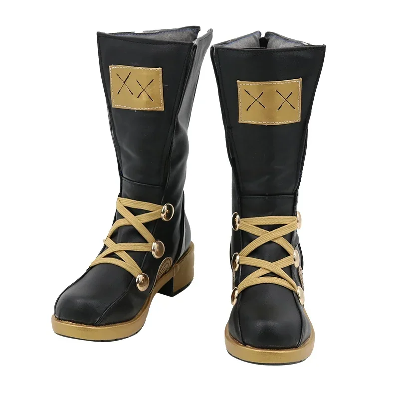 G'raha Tia Scarpe Cosplay Gioco FF14 Cosplay Scarpe in pelle PU Stivali di Carnevale di Halloween Puntelli Cosplay Su misura