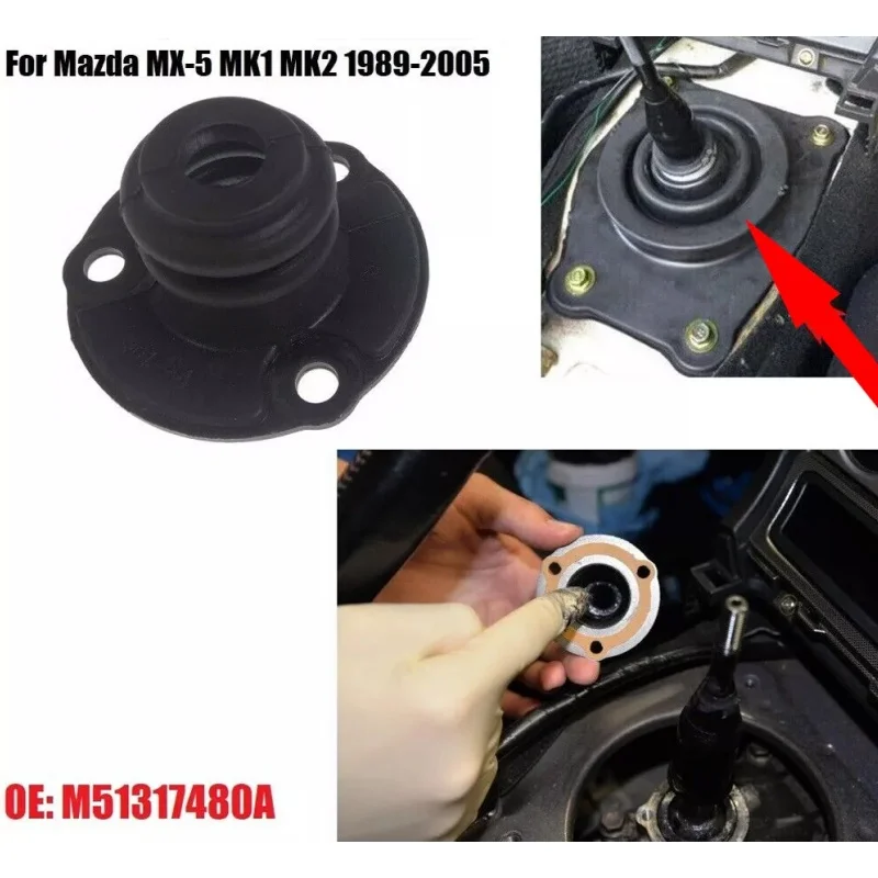 For MX5 MK1 MK2 1989-2005 Lower Gear Lever Shift Boot Rubber Gaiter M51317480A Car Accessories Replacement Durable