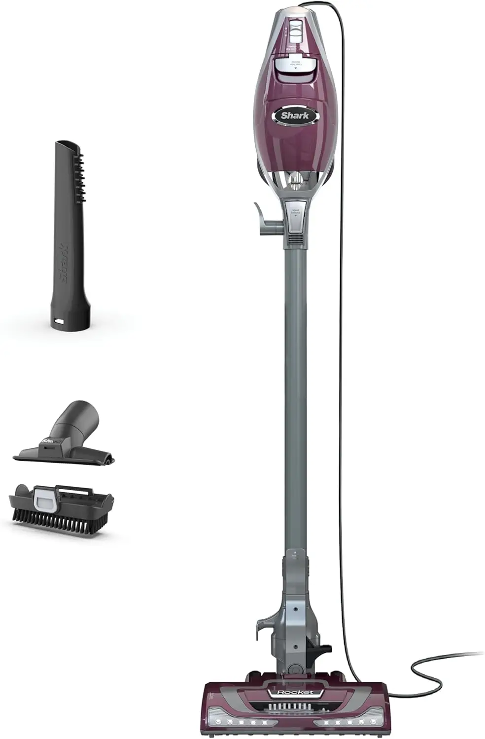 

Corded Stick Vacuum with LED Headlights, XL Dust Cup, Lightweight for Pet Hair Pickup, Converts to Hand Vac with 2 Attachments