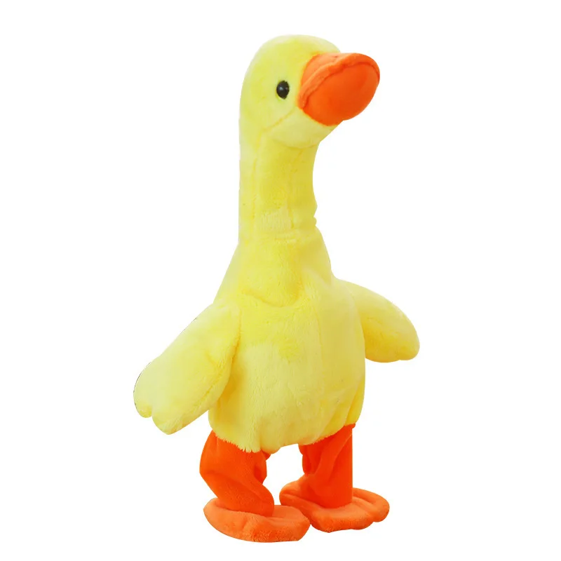 Kids Electric Toys Cartoon Cute Grab Your Neck Duck Will Sing Plush Toy Fun Walking And Singing Best Birthday Gifts For Kids