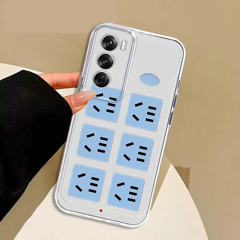 Creative Insertion Illustration For OPPO A11 A16 A55 A56 A57 A72 A52 A73 A74 A54  Find X5 X6 X7 Ultra Pro 5G Transparent Case view 2