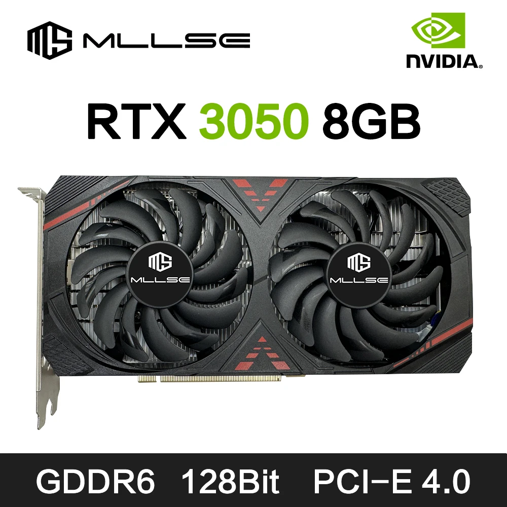 MLLSE RTX3050 8GB GDDR6 128bit Computer Graphics Card RTX 3050 8GB Gaming PC rtx 3070 DP*HDMI -compatible placa de video