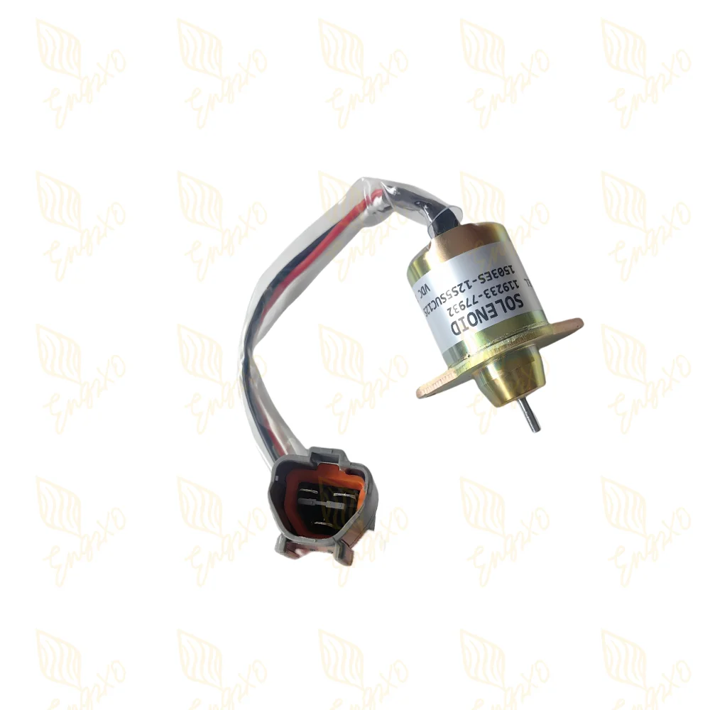 صمام لولبي 119233-77932 1503ES-12S5 12V 24V Fuel Shut Off Solenoid for Woodward M806808 for Deere 790 990 2020 Yanmar 3TNE84 Engine 12VDC الغاز والوقود — تفصيل 2