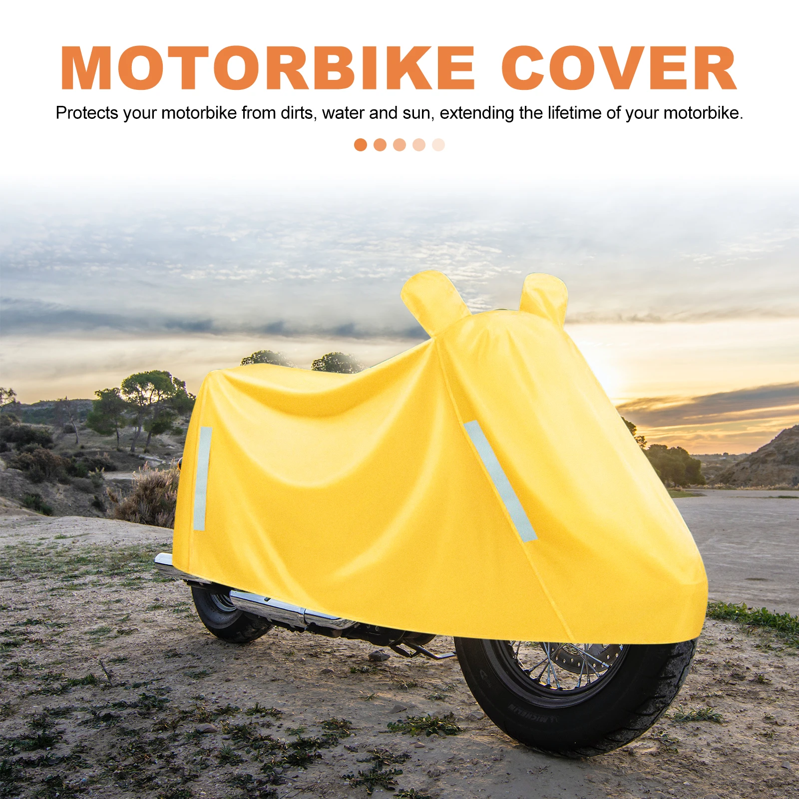 

Rainproof Motorcycle Cover Electric Bike Protective Cover Outdoor Storage Durable Oxford Cloth Bike Shelter Lightweight