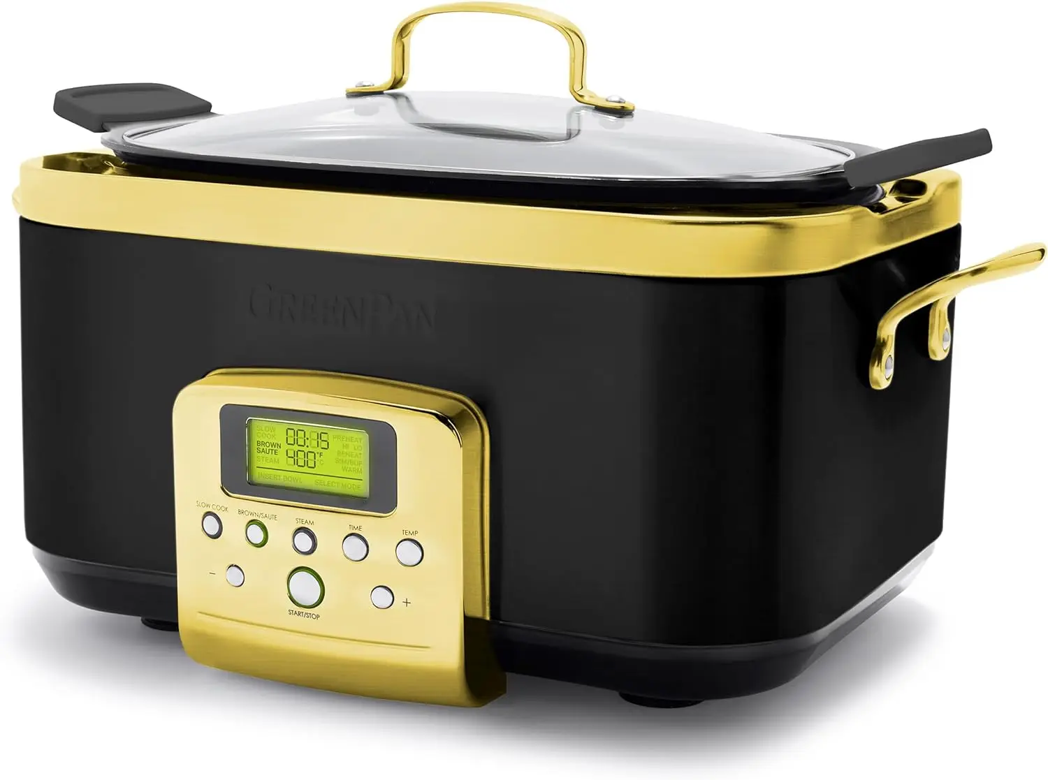 Elite Reserve 6QT Electric Slow Cooker, Programmable Dishwasher Safe Lid & Removable Crock, PFAS-Free, Healthy Ceramic