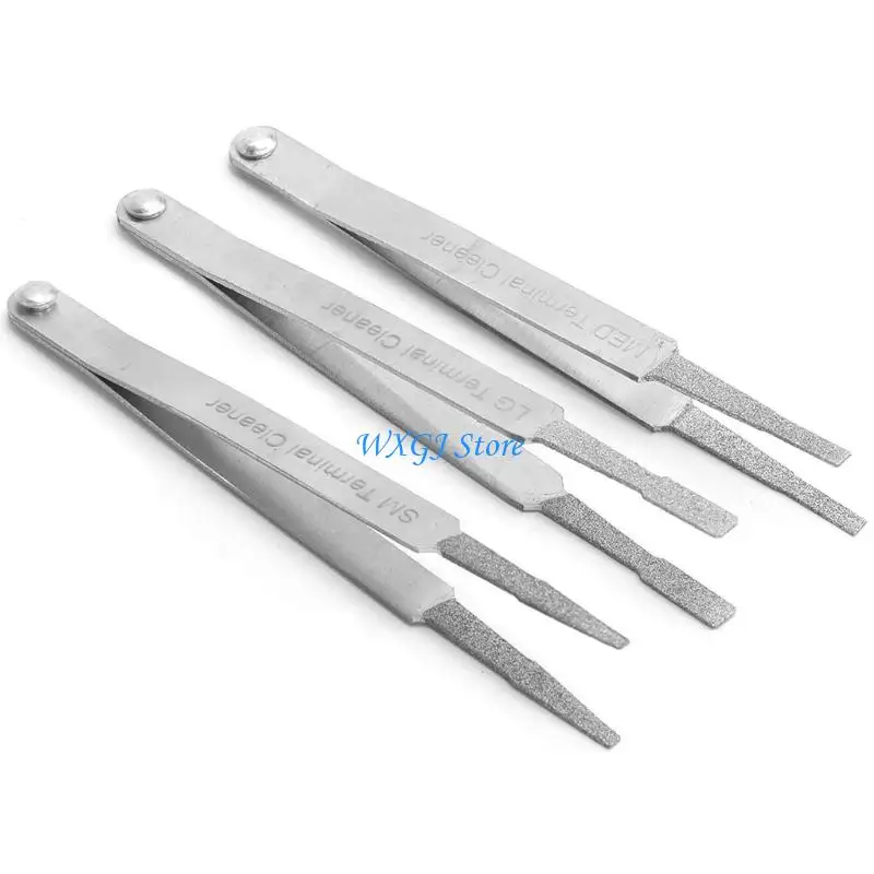 

37JE 3Pcs Terminal Cleaner Set for Small Electrical Spade Pin Connector