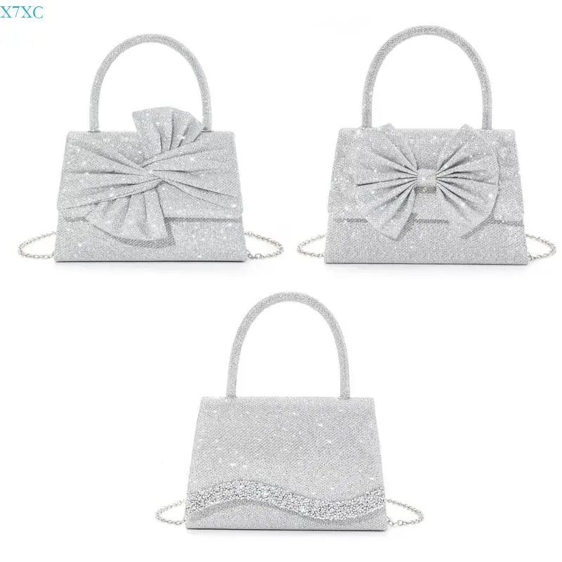 

X7XC Stylish Envelope Shoulder Bag with Removable Chain Evening Bag for Special Event