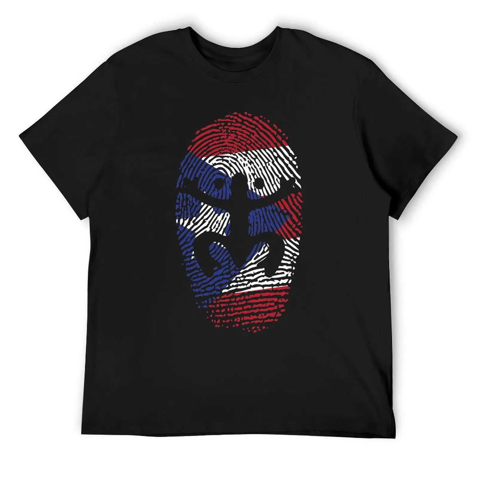 Coqui Puerto Rico Flag Identity Finger Print T-Shirt quick drying blacks fruit of the loom mens t shirts