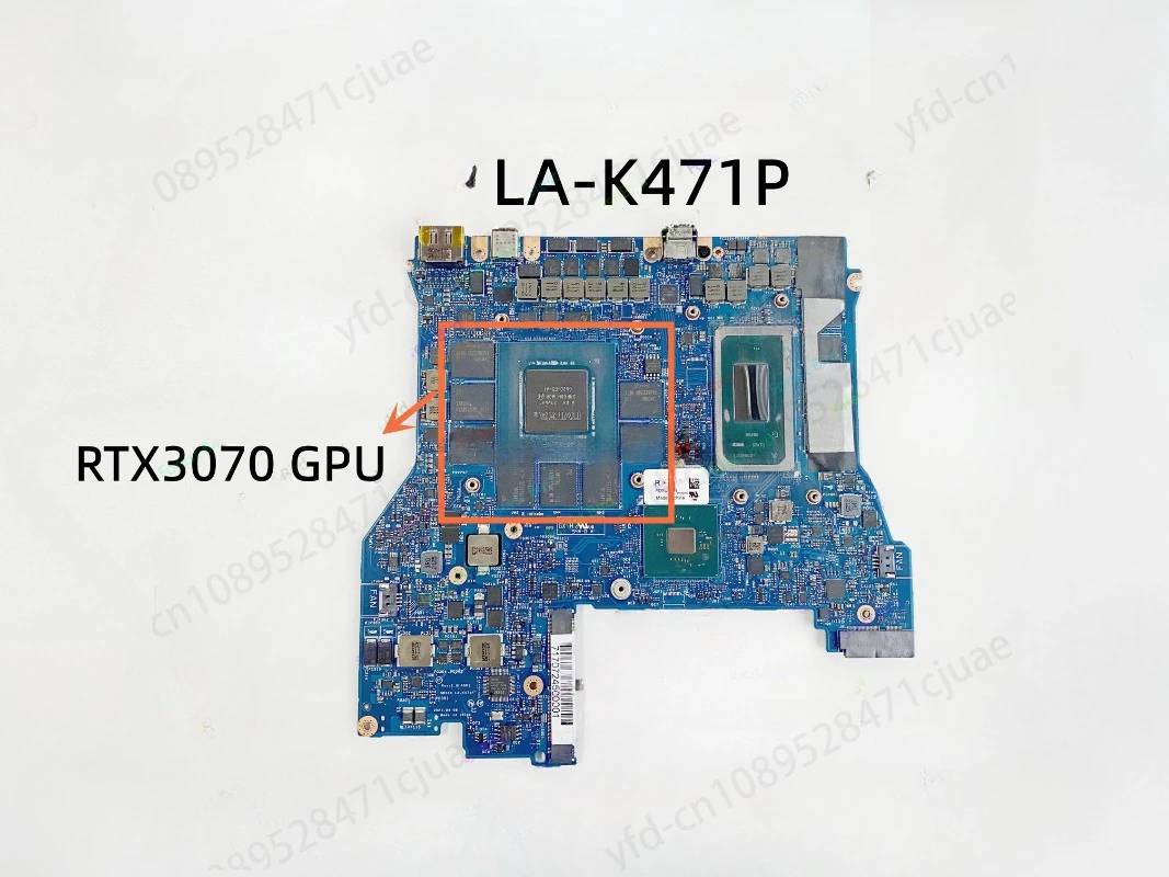 with  i7-11800H CPU RTX3070 GPU 16GB RAM 100% Fully tested LA-K471P For  X15 R1 Laptop Motherboard