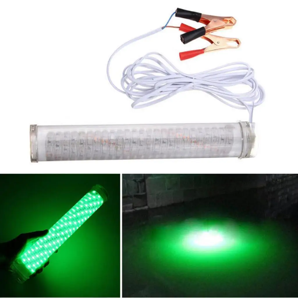 Underwater Fishing Light LED Green Night Boat Attract Fish 360° Lighting