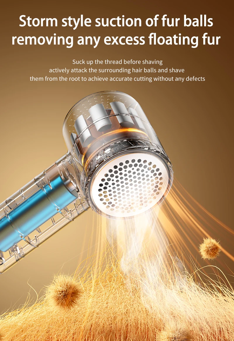Portable USB Lint Remover Electric for Clothes Rechargeable Hair Ball Trimmer Machine for Clothes for Sweater Fabric Shaver
