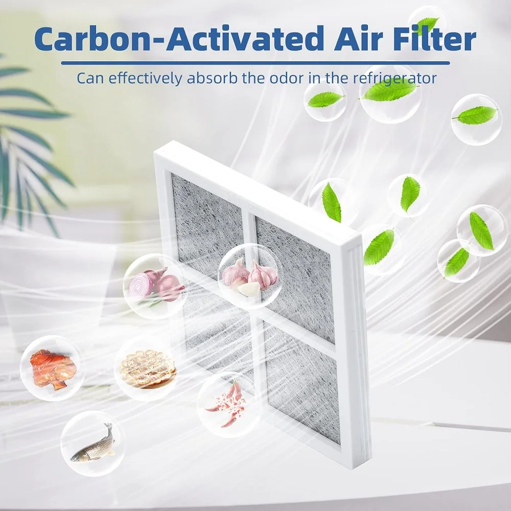 6PCS Refrigerator Air Filter for LG LT120F and Kenmore Elite 46-9918,469918,9918,ADQ73334008 Carbon Activated Air Filter