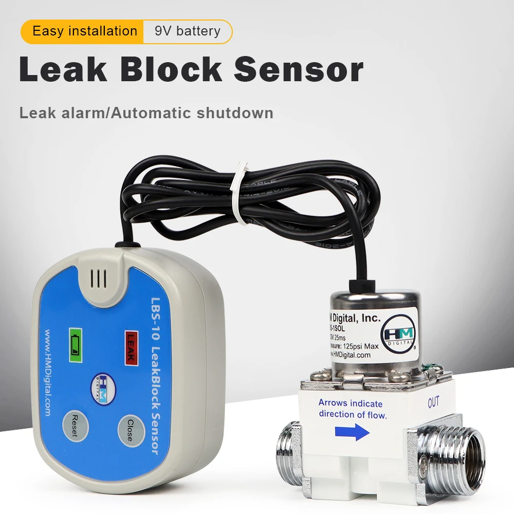 Household Water Leakage Protector HM Digital Leak Block Sensor Water Leakage  Alarm for Water Purifier Filter Dispenser Softener