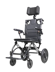 Aircraft Elderly Wheelchair Manual Wheelchair Folding Lightweight Hand Pushing Portable Small and Easy Mobility Vehicle