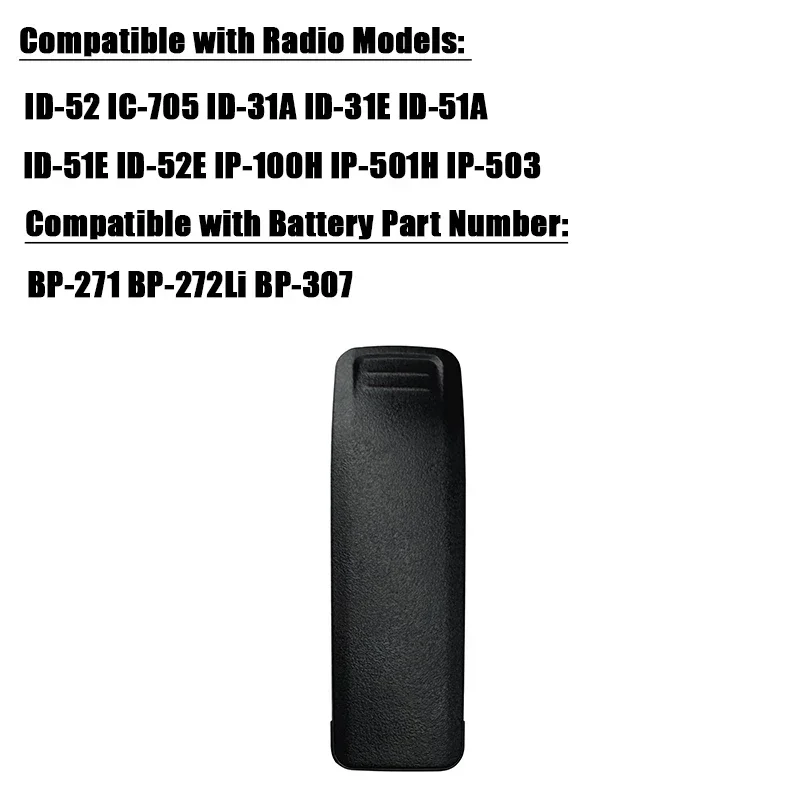 BP-271 klip sabuk baterai BP-307 BP272 kompatibel dengan Radio ICOM IP-100H IP-501H Aksesori pengganti Walkie talkie IP-503H
