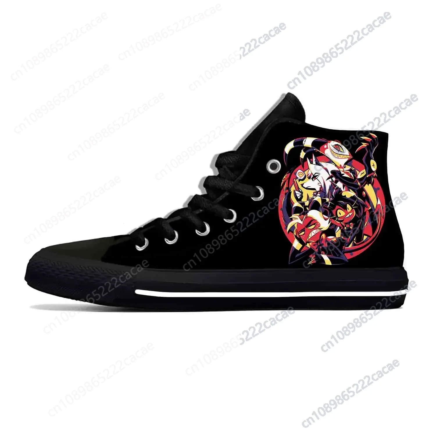 

Boss Anime Cartoon Manga Helluva Funny Casual Shoes High Top Summer Lightweight Hot Board Shoes Breathable Men Women Sneakers