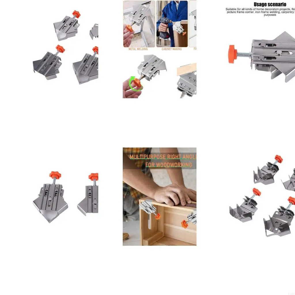 

Rotating Jaw Corner Fixture Set Angles Brackets for Accuracy Woodwork Aquariums L5BE